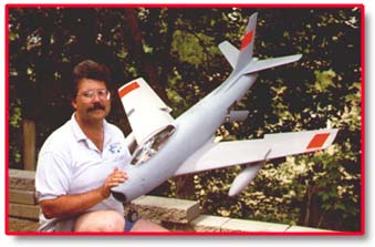 Dean with his F-86